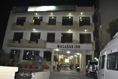 Hotel exterior at night