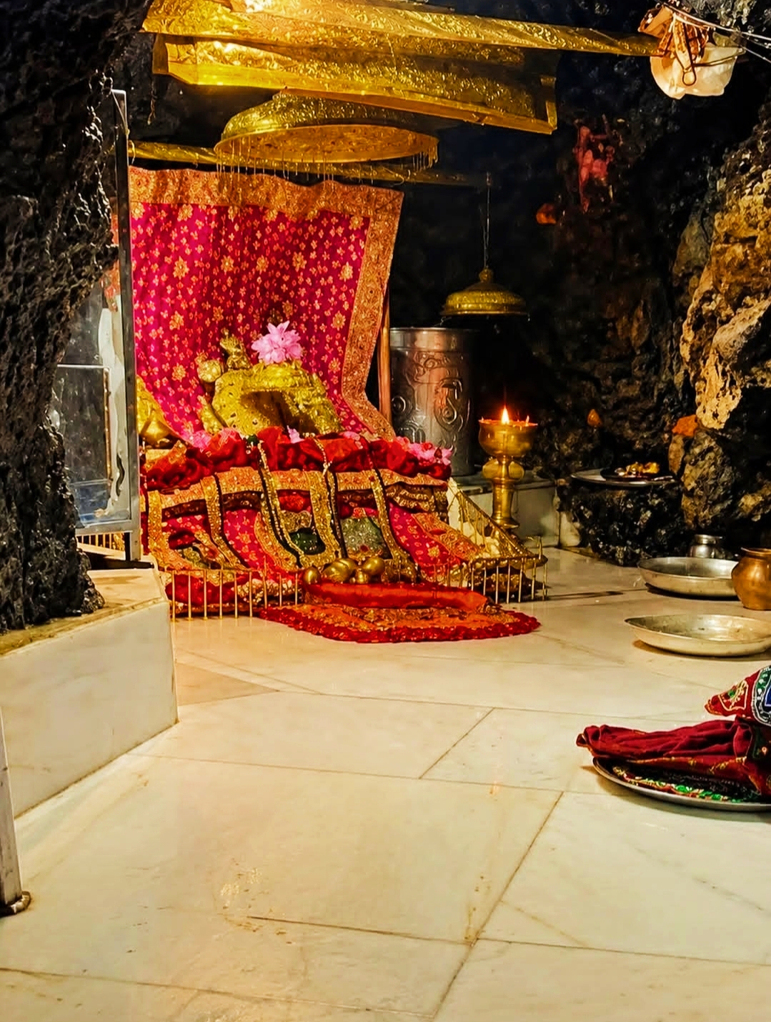 Vaishno Devi Pindi photograph at the holy shrine