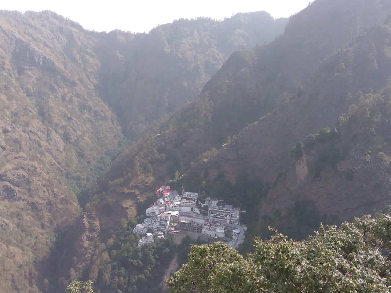 Mata Vaishno Devi Bhawan in the Trikuta Mountains